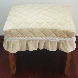 水晶绒夹棉款凳罩凳子套化妆凳罩 可定制 床头柜罩桌子罩 包邮