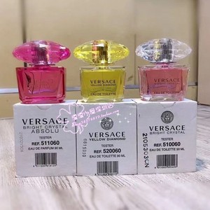 Versace范思哲明亮香恋水晶粉钻黄钻女士香水90ml简装包邮