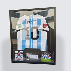 球衣展示相框装裱球星科比C罗梅西签名足球篮球衣服收藏挂墙画框