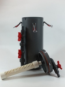 升级版无动力前置滤桶溪流缸原生缸前置定制过滤桶排气阀