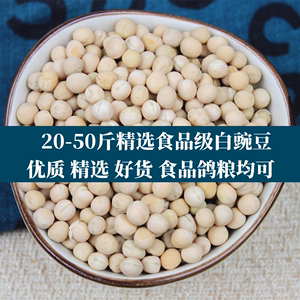5-50斤食用新生豌豆粒干货白豌豆农家发苗芽菜馅料豆配料鸟食