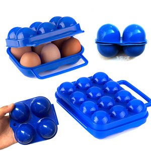 户外便携鸡蛋盒2格12粒6只4个装野餐营收纳蛋托壳防破碎震PP材质