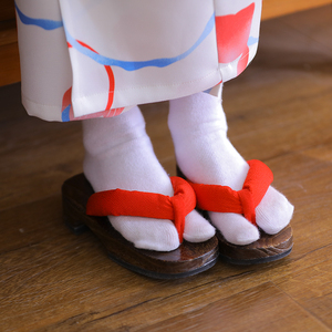 日式儿童木屐鞋日本童鞋女童男童木拖鞋小孩cosplay人字拖桐木