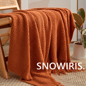 ALEX北欧风毛毯纯色空调毯盖毯床尾巾民宿床搭装饰毯针织沙发毯子
