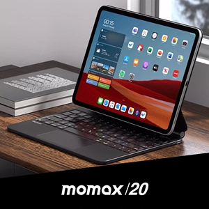 MOMAX摩米士新款便携磁吸键盘适用苹果iPad Pro无线悬浮妙控键盘多点触控手势支持Air平板电脑保护套蓝牙连接