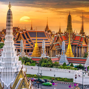 泰国曼谷大皇宫（大门票）+玉佛寺（大门票)+中文讲解服务