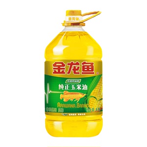 金龙鱼纯正玉米油4L/桶非转基因 物理压榨 家用桶装食用油色拉油