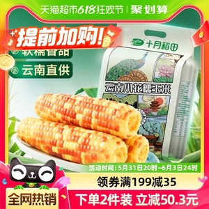 十月稻田云南小花糯玉米1.5kg玉米棒苞米杂粮真空装甜糯玉米