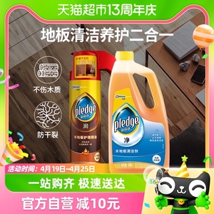 碧丽珠木地板清洁剂+皮革护理剂500ml+500g家用精油液护理实木