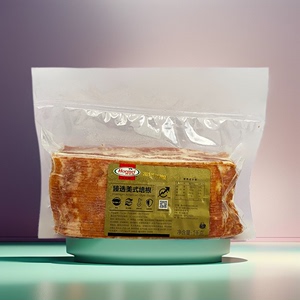 荷美尔臻选美式培根2kg 约65片纯猪肉烟熏味烘焙原料原切培根肉片