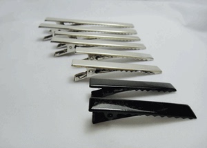 10个电镀铁发夹DIY饰品配件2 3 4 5 6 7 8 10cm小方夹方形鸭嘴夹