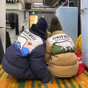 HUMAN MADE 22AW DOWN JACKET 行走北极熊羽绒服保暖男女棉服外套