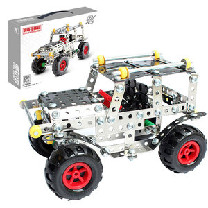 金属拼装车机器人组合螺丝螺母拆装玩具益智组装积木儿童手工模型