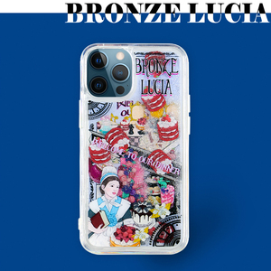 Bronze Lucia适用iphone12promax手机壳流沙苹果11promax新款液体流动女小众设计保护壳创意