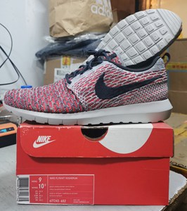 男子运动文化鞋 677243-602 NIKE FLYKNIT ROSHERUN 嫌贵别买