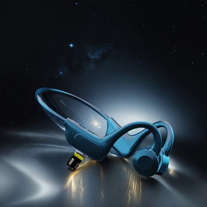 蓝牙无线耳机可插卡运动跑步防水防汗空气传导骨传导头戴蓝牙耳机