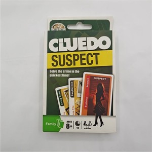休闲家庭娱乐聚会轻携桌游棋牌 CLUEDO CARD GAME 英文侦探扑克牌