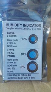 特价3点湿度指示卡 有钴湿度卡 含钴指示卡 蓝变粉5%-10%-60%1片