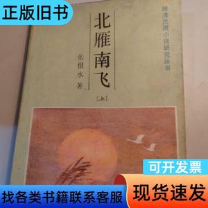 晚清民国小说研究丛书 北雁南飞（上） 张恨水 1986-04