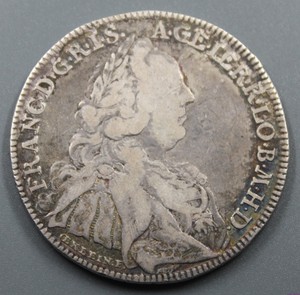 德国纽伦堡1764年亨克尔布尔1泰勒银币
