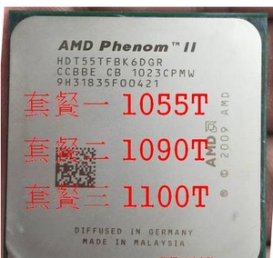 zbAMD Phenom II X6 1055T 1090T 1100T 低功耗 羿龙六核散片CPU