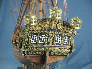 仿真模型 帆船 游艇-皇家卡洛琳号 船模 套件 拼装DIY 木质船模