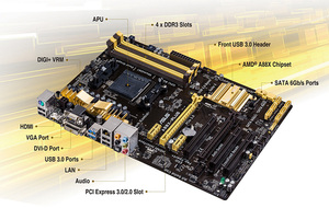 Asus/华硕 A88X-PLUS AMD A88X 大板主板 FM2+ 兼容7870K 7650K