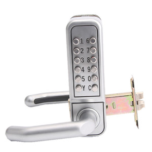 机械密码锁户外花园铁艺门防水办公室门锁室内卧室木门家用锁