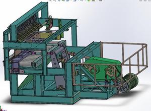 砖厂专用重型切坯机3d生产参考图纸切坯机solidworks模型180