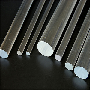 优质高透明管亚克力圆棒有机玻璃棒导光棒透光 4-100mm圆柱形彩棒