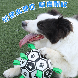 狗狗足球玩具耐咬磨牙互动球解闷神器泰迪柯基用品训练球防水足球