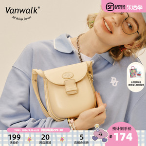 VANWALK odd school 可爱美式复古少女豆豆包ins风迷你单肩斜挎包