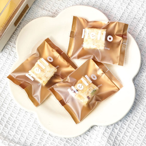 加厚磨砂饼干雪花酥机封袋曲奇燕麦脆牛轧饼封口袋独立包装袋烘焙