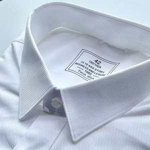 免烫职场白衬衫男纯色长袖防皱商务修身白色短袖衬衣夏季职业正装