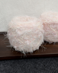 茶茶的手混线【白兔糖4.0】柔软围巾线中粗钩包包手工DIY粉色系