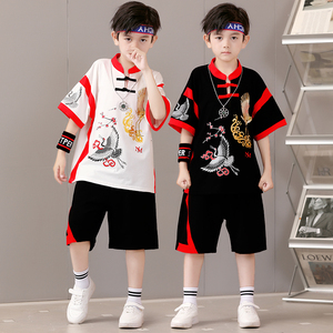 六一儿童节表演服装男孩中国风幼儿园街舞套装男童国潮舞蹈演出服