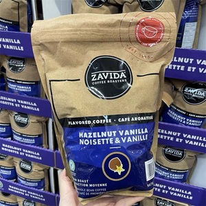 加拿大代购ZAVIDA咖啡豆中度烘培香草奶油榛子味907g