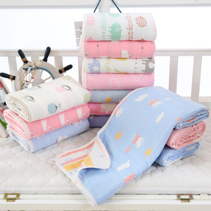 儿童纯棉纱布毛巾被新生婴儿盖毯宝宝空调被春秋超柔吸水小被子