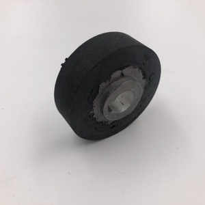 连续封口机橡胶轮塑料袋膜封口机胶轮配件黑色橡胶轮钢印字橡胶轮