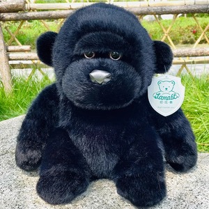 可爱黑金刚毛绒玩偶丑萌玩具动物园同款大黑猩猩公仔男生节日礼物