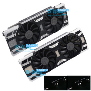 公版GTX1080/1070Ti/1070 EVGA显卡散热风扇铜底六条热管带信仰灯