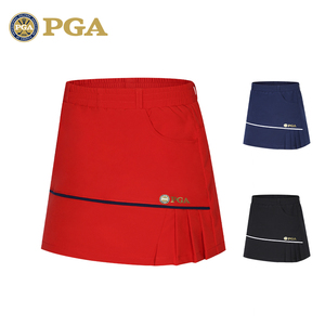 美国PGA 春季新品 高尔夫儿童服装 女童裙子 休闲短裙 带安全裤