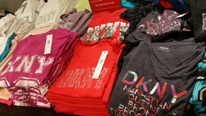 美国代购正品DKNY唐可娜儿 女士修身时尚全棉短袖T恤 潮 现货直邮