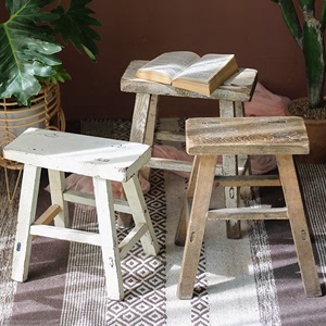 二手木凳木质小凳子椅子做旧民俗装饰摆件杂货拍摄道具场景布置