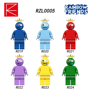 RZL0005彩虹朋友的游戏乐园拼装积木儿童益智玩具DIY袋装RZL0004