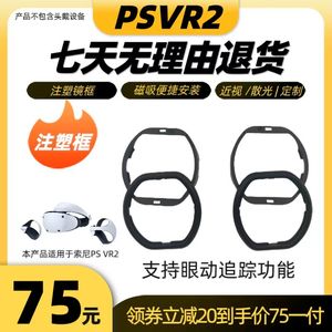 PSVR2近视眼镜VR镜片sony非球面防蓝光定制原机开模注塑磁吸镜框