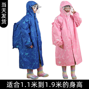 儿童雨衣男童小学生上学专用雨披初中生中大女童雨衣带书包位加大