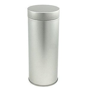 内胆盖银色圆罐高款铁盒 茶叶包装 糖果存放 笔筒 金属铁罐