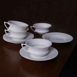 北欧风格简约高档骨瓷高透陶瓷咖啡杯碟下午茶欧式家用红茶奶茶杯