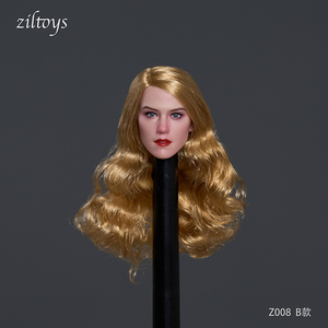 新品预售ziltoys z008 1/6欧美女明星美女头雕 艾梅柏希尔德头雕